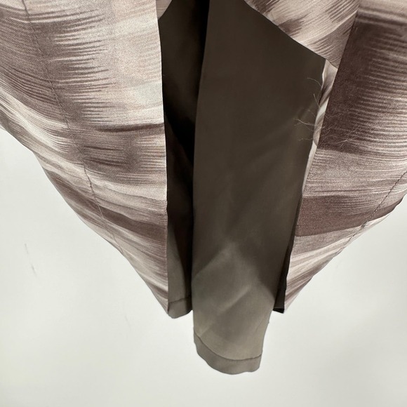 Esprit Collection Gray Tie Dye Silk Halter Neck Sleeveless Midi Dress Size 0 - Picture 7 of 12